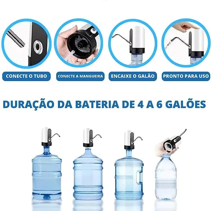 Bomba de Água Para Galão, Facilitando a Retirada de Água, Aparelho Elétrico Para Bombear Água.