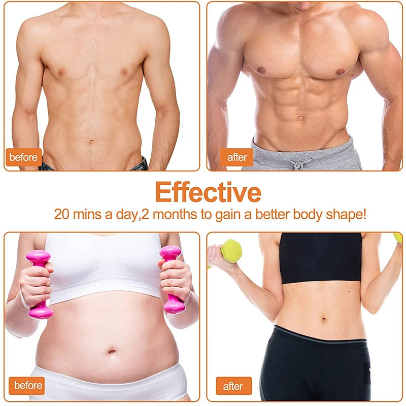 Inteligente Estimulador Muscular Sem Fio, Fitness Trainer, Treinamento Abdominal, Perda De Peso Elétrica Adesivos, Massageador De Emagrecimento Corporal.