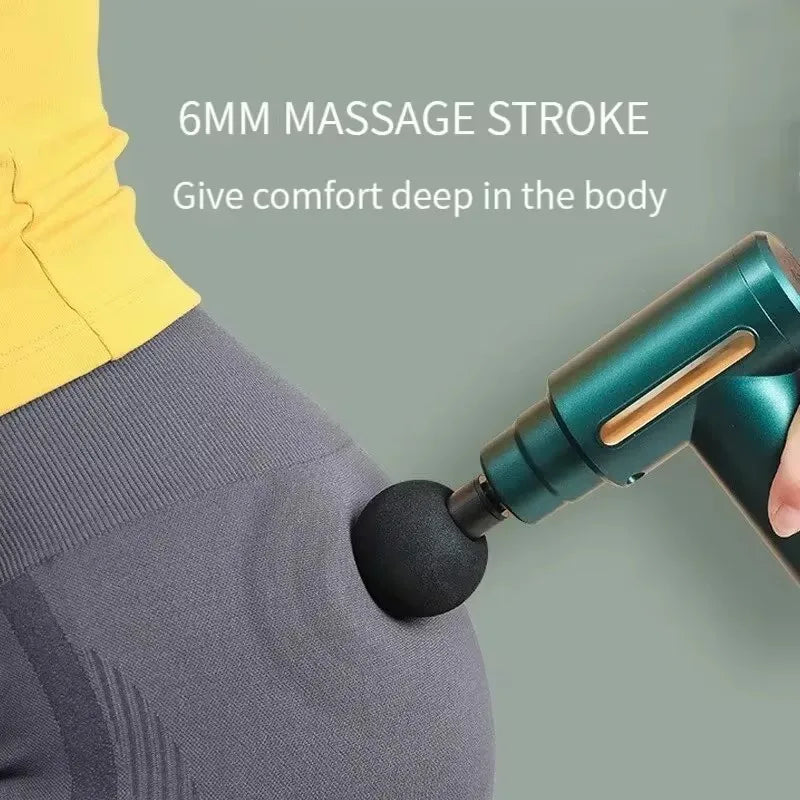 Arma de massagem, mini massageador de bolso, alívio da vibração muscular, profunda dor, relaxar, terapia de fitness para massagem corporal ultrasonica.