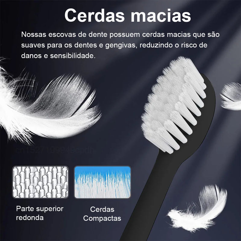 Escova de dentes elétrica, Vibração sônica, Dental Whitening Cleaner, USB Recarregável.