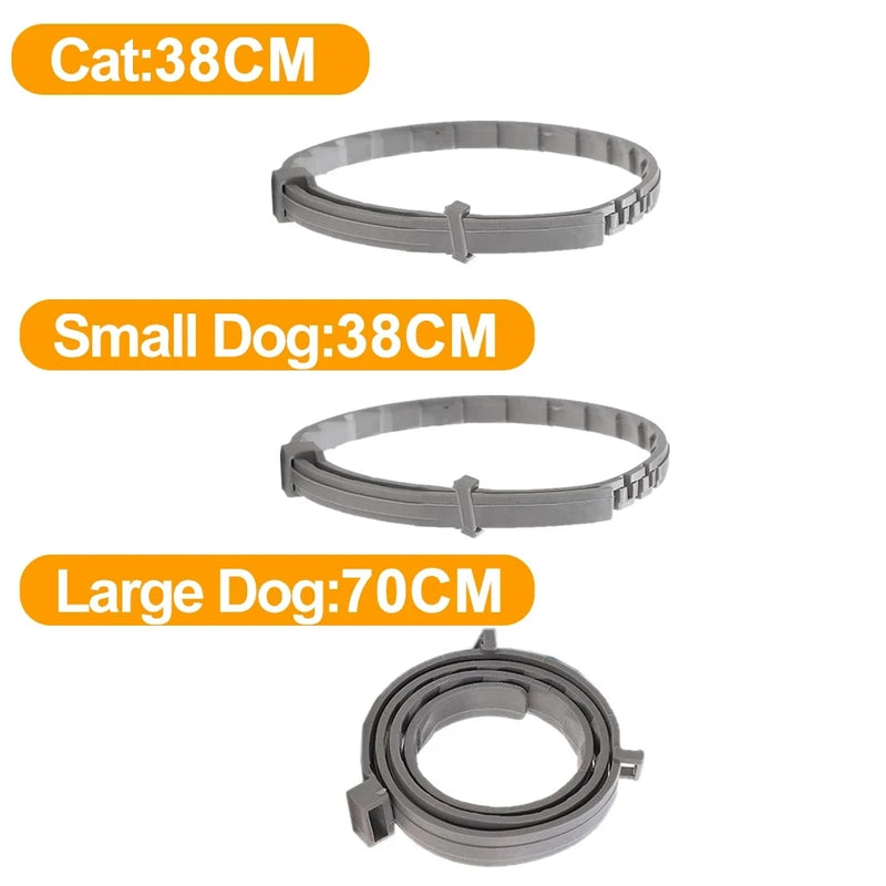 Coleira para gatos e cachorros, 38 contra pulgas, mosquitos e mosquitos para animais de estimação, produto retração, 38cm, 70cm.