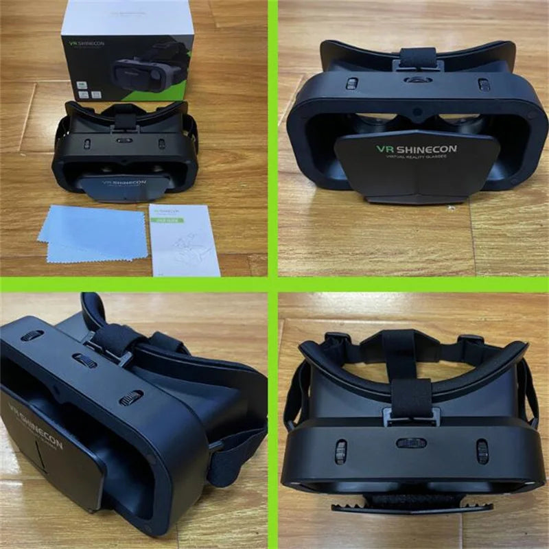 Óculos de realidade virtual de SUPER GIGANTE, Google Cardboard Box, Capacete VR para telefone 4.7-7 ", Suporte a Controlador de Jogo, Filmes IMAX 3D G10...